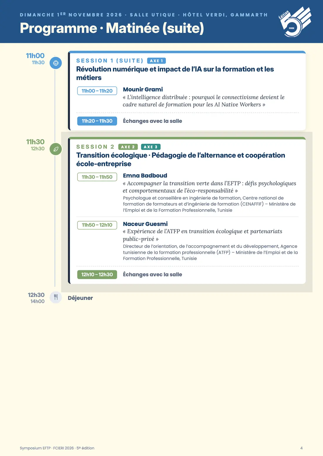 Programme — Symposium EFTP, FCIERI 2026 — page 4 sur 7