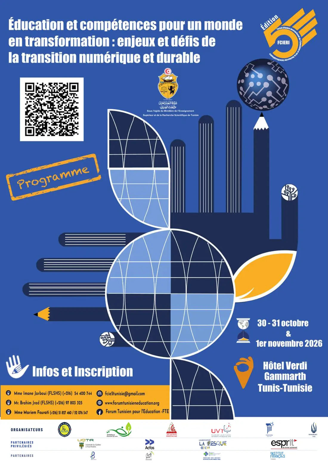 Couverture du programme du Forum de l’Éducation ESDST 2026