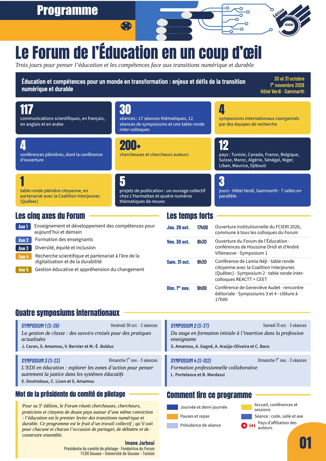 Programme — Forum de l’Éducation, FCIERI 2026 — page 2 sur 18